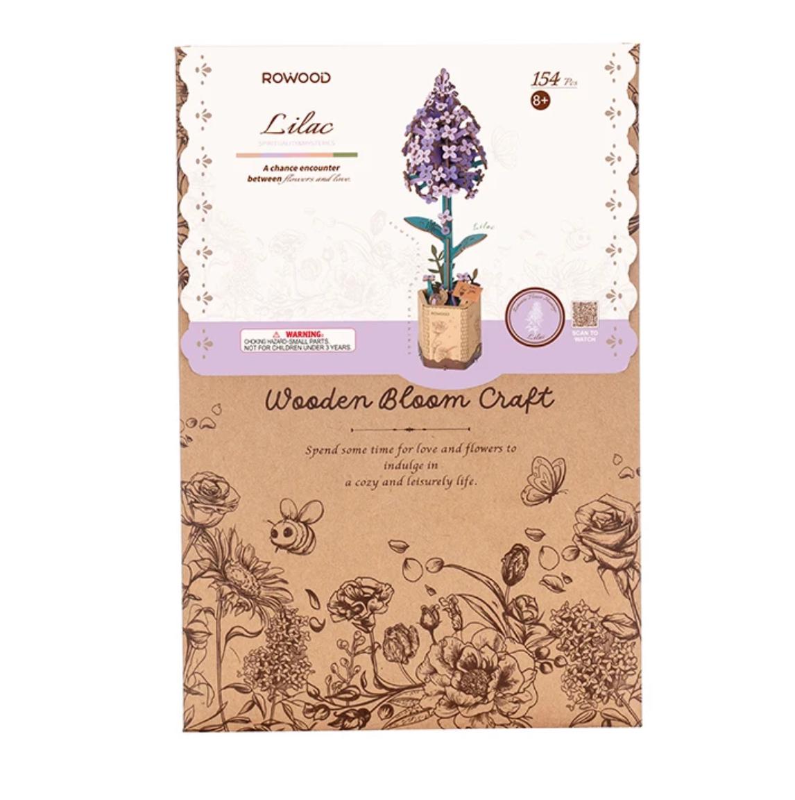 Puzzle 3D Flores - Lila